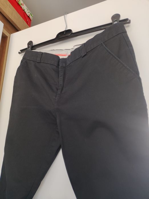 spodnie czarne eleganckie Promod