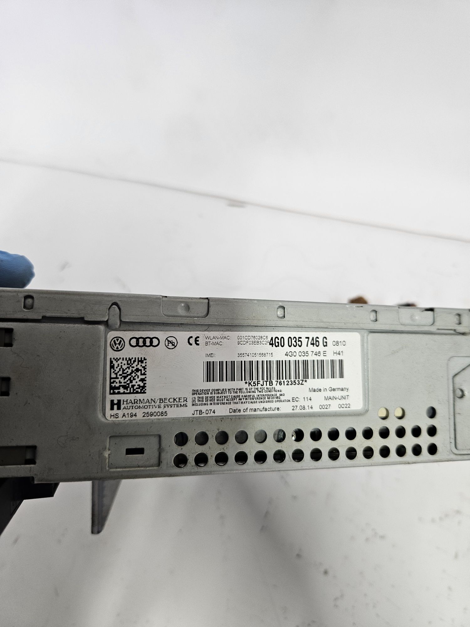 Audi a6 c7 a7 nawigacja navigacja 3G+ radio tuner czujnik nawigacji