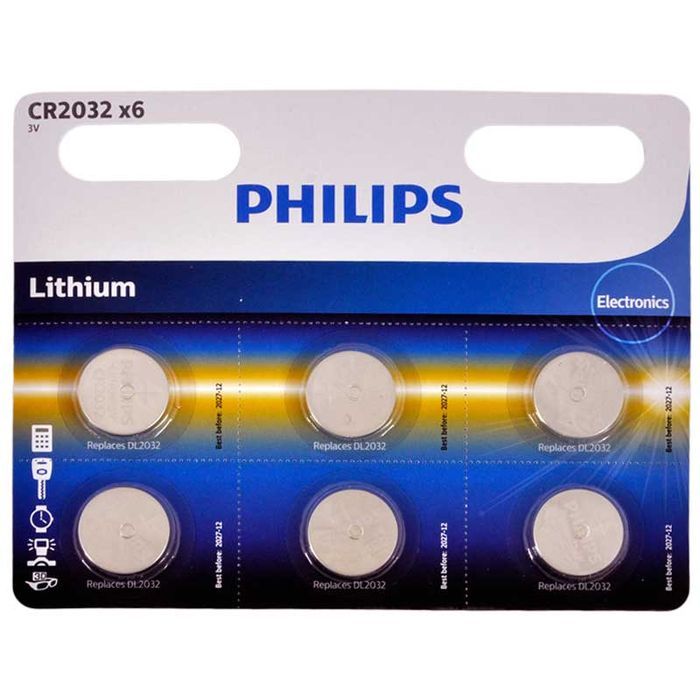 Bateria Philips Cr2032 Litium 3V Blister 6Szt.