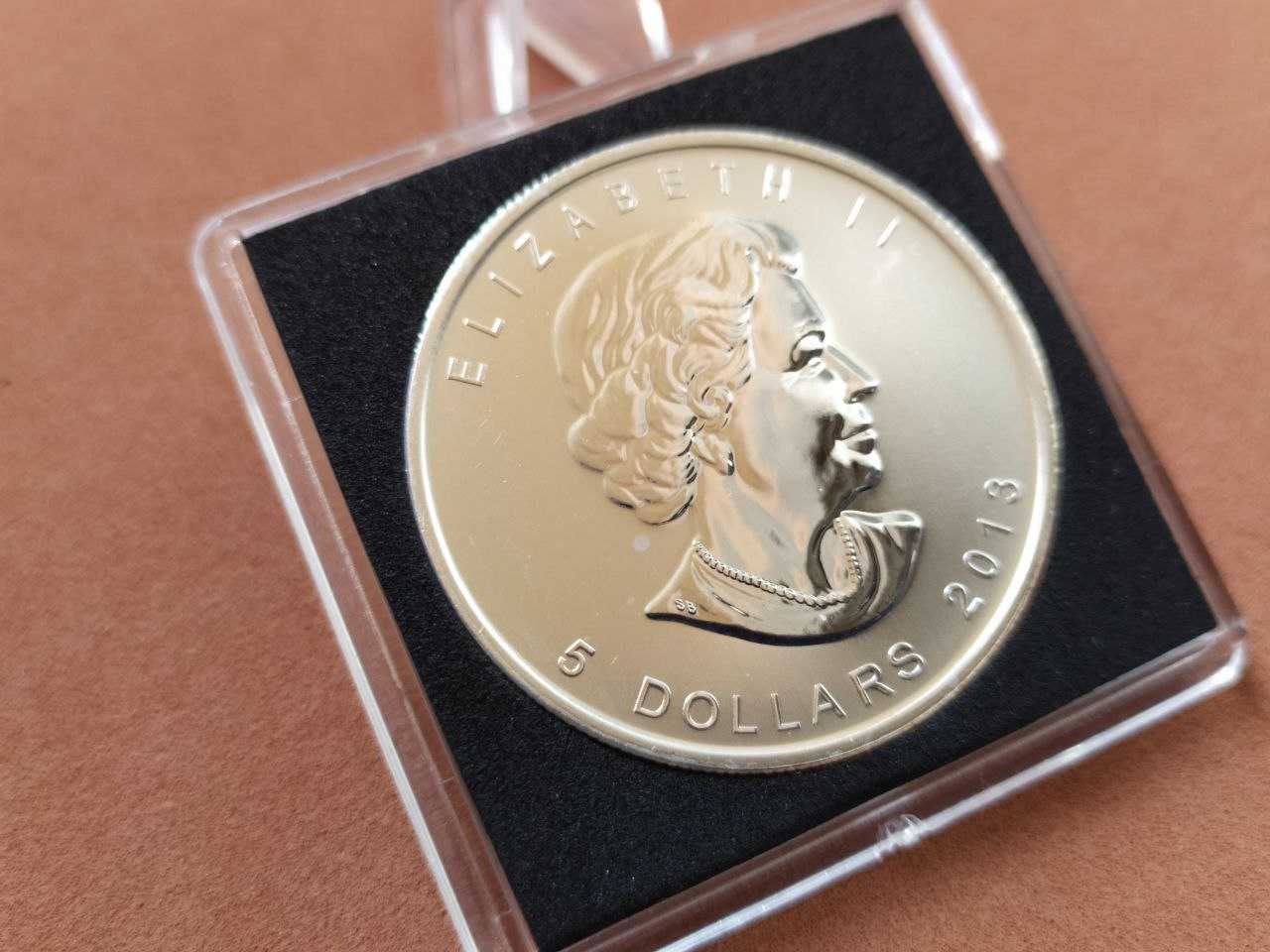 25 Лет Канадскому Кленовому Листу. Инвестиционная монета. Серебро 999
