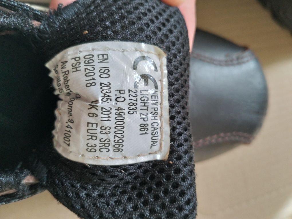 Sapatos de trabalho biqueira reforçada