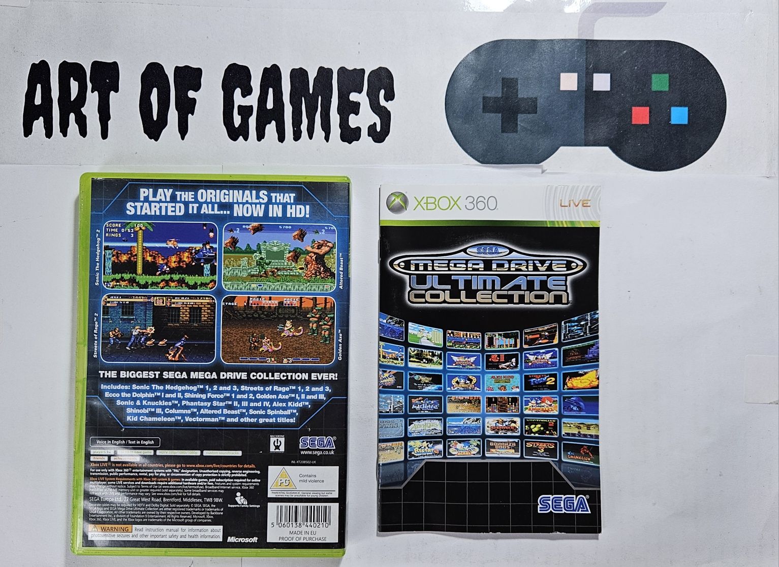 Sega Mega Drive Ultimate Collection Xbox 360 Komplet 3xA BDB