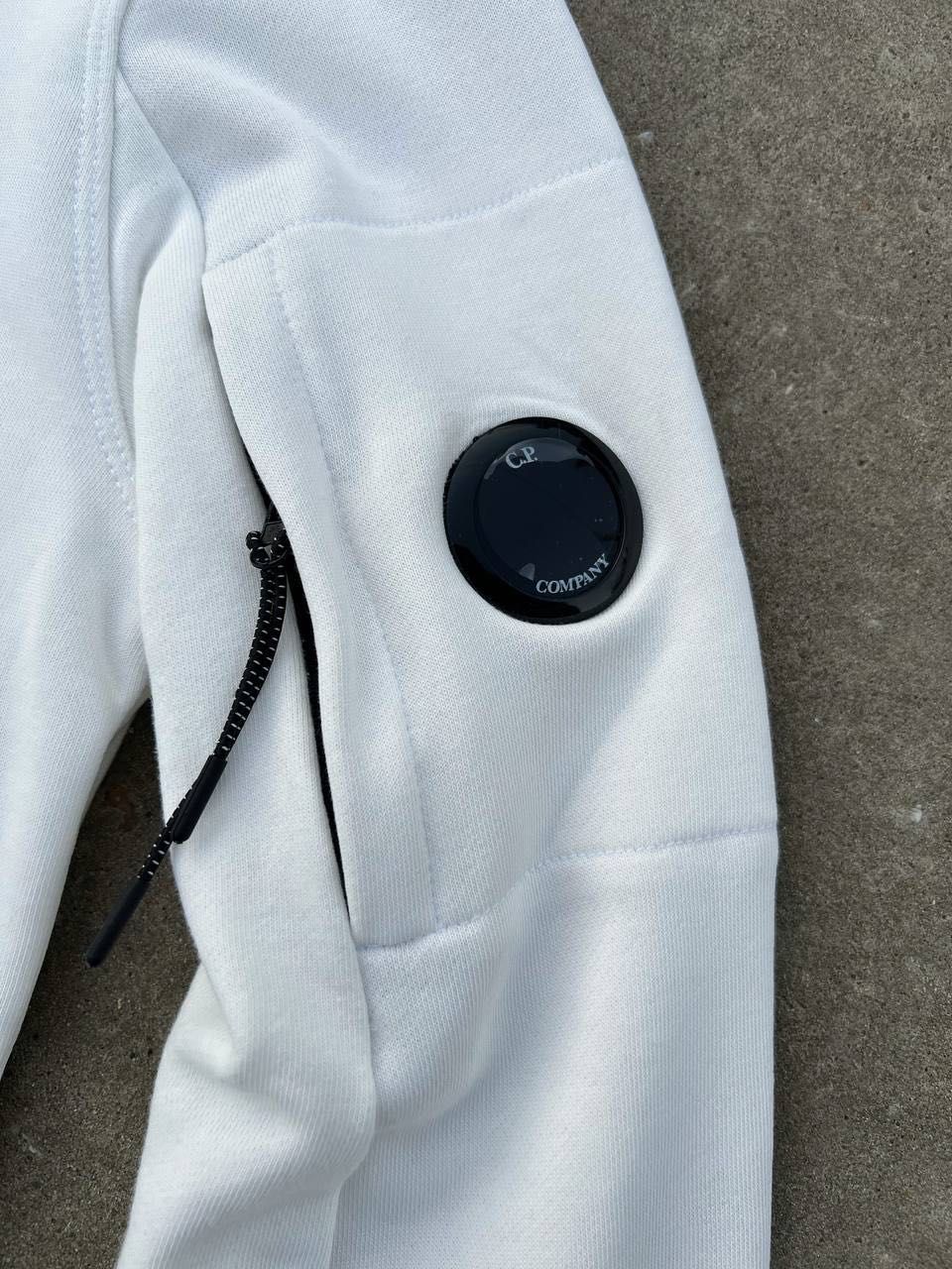 Світшот CP Company - Біла Кофта СП Компані - Худі Сі пі Сипишка