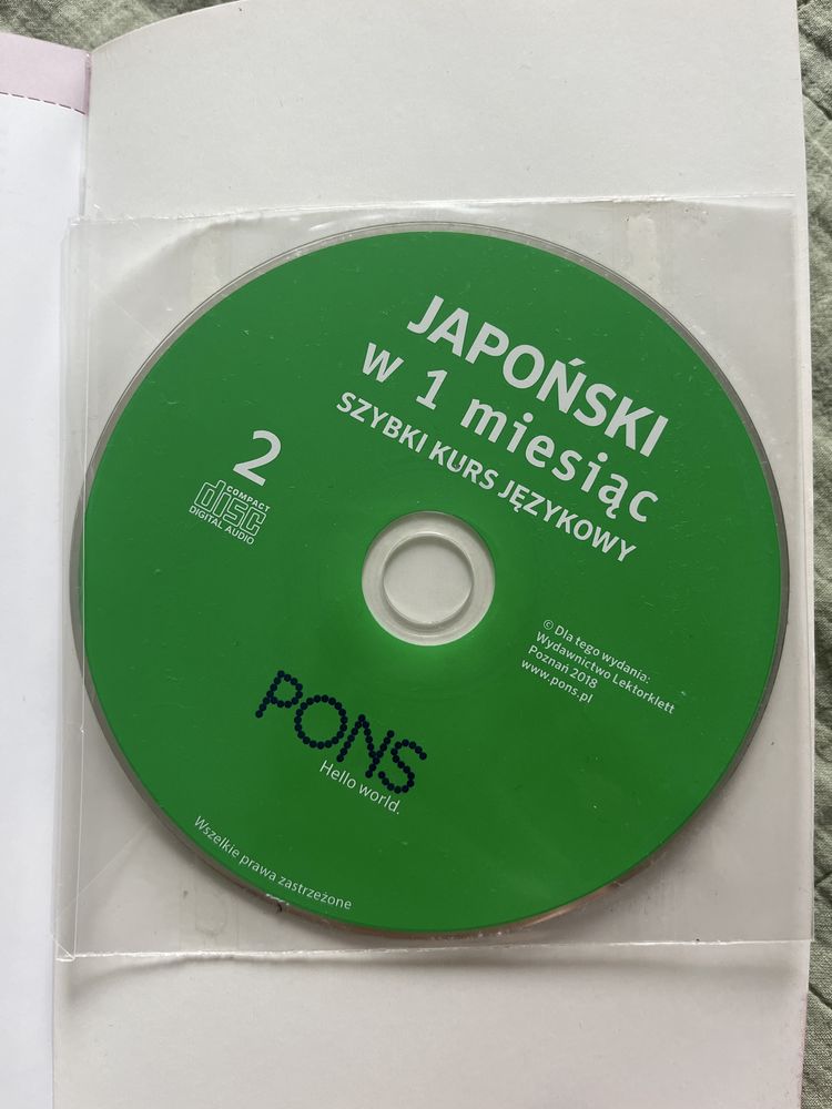 Książka i płyty do nauki japońskiego