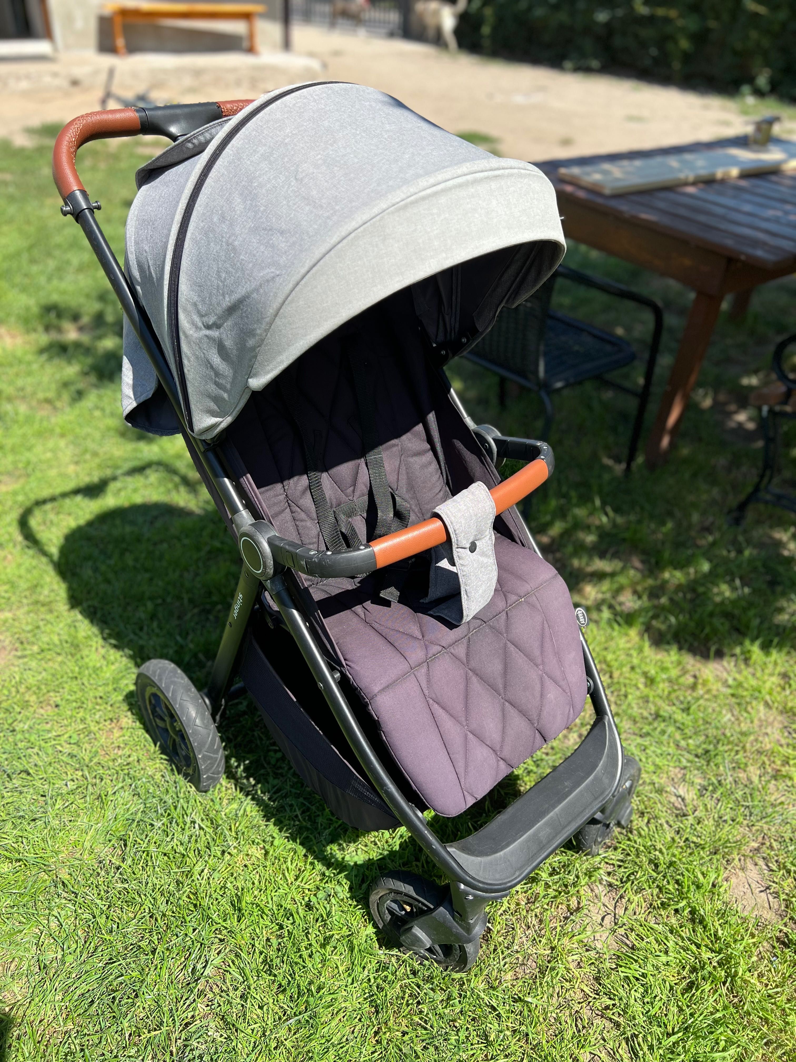 Wózek spacerowy 4Baby Stinger black grey spacerówka dziecięca