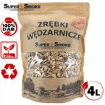 Zrębki Wędzarnicze Super Smoke DĄB KL-10 (9-12mm) Large 4L Kraft