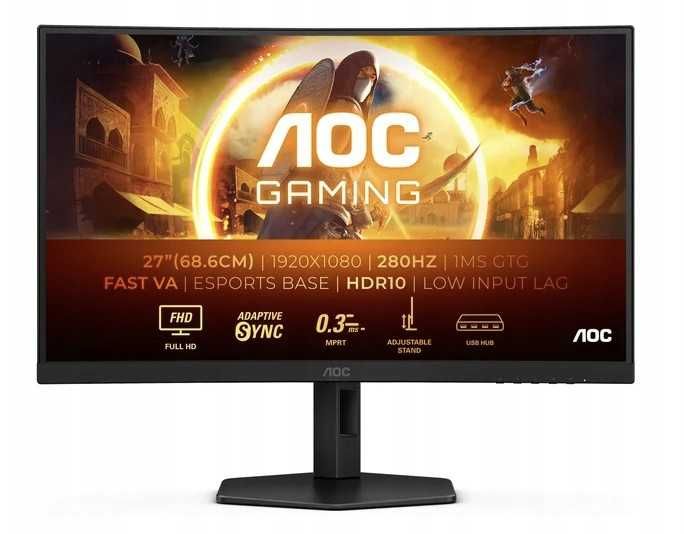 Monitor LED AOC C27G4ZXU 27 " 1920 x 1080 px VA 280Hz