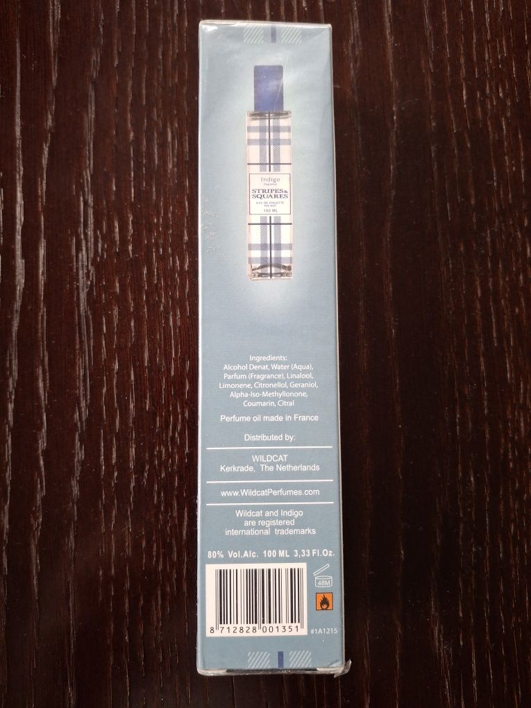 Indigo Sripes&Squares for man Eau de toilette