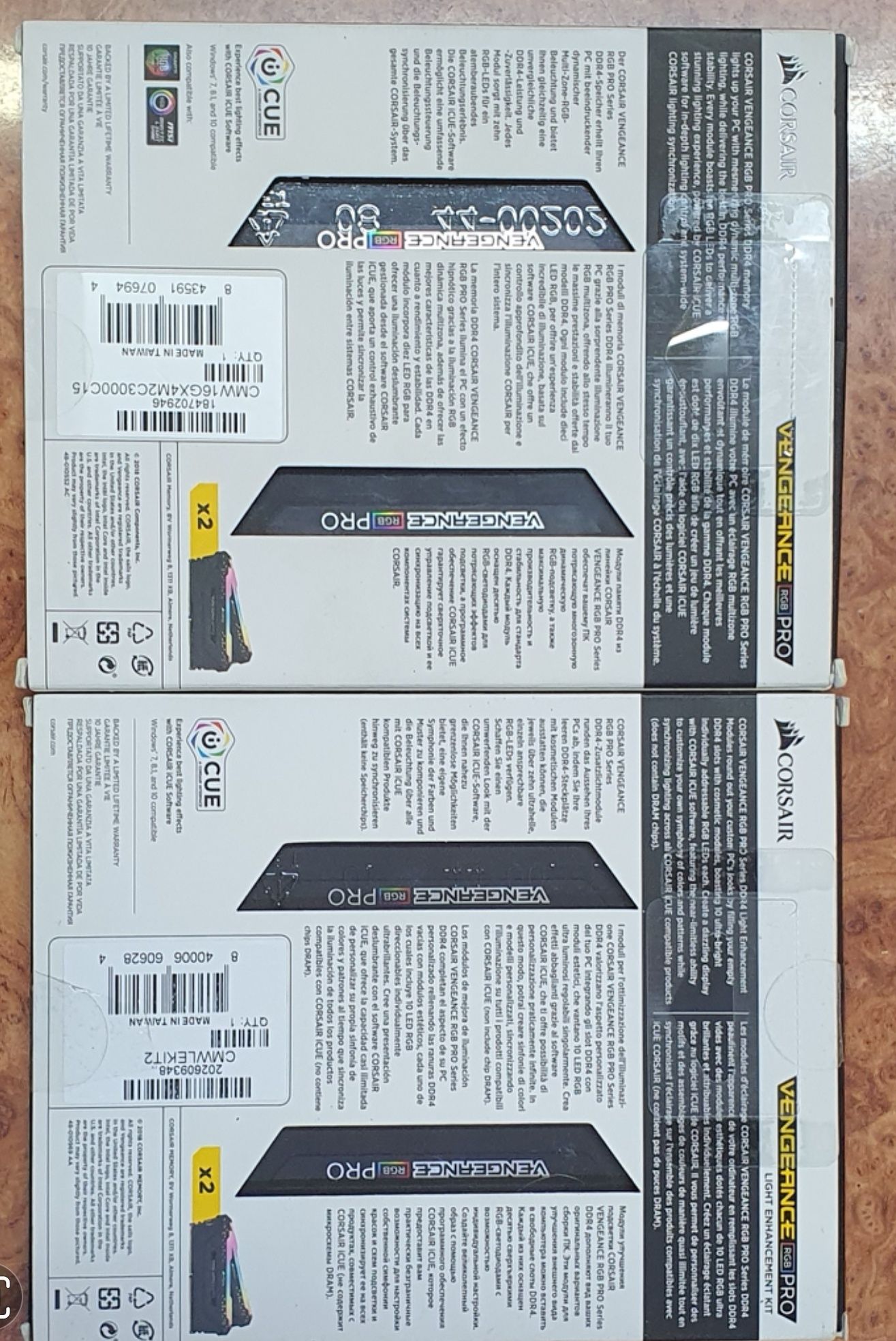 Zestaw pamięć Corsair  Vengeance RGB PRO DDR4