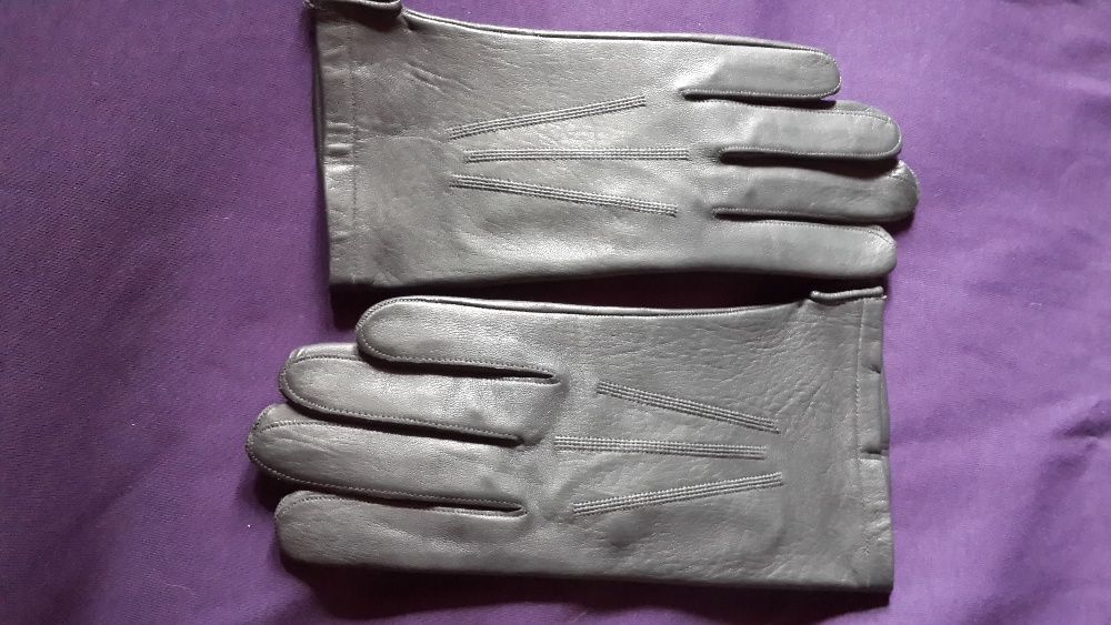 новые перчатки натуральные кожаные женские на крупную ладонь разм10-11