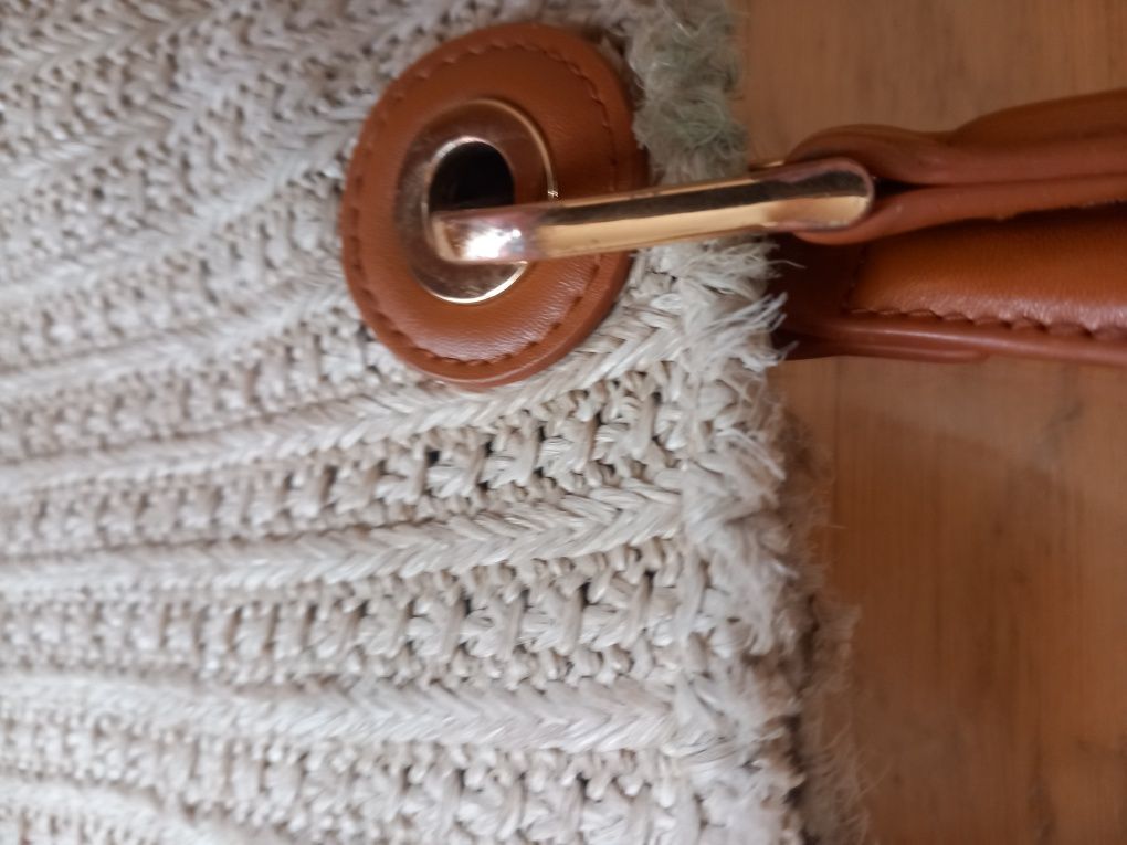 Mala(TwinSet)Pele Serapilheira bege