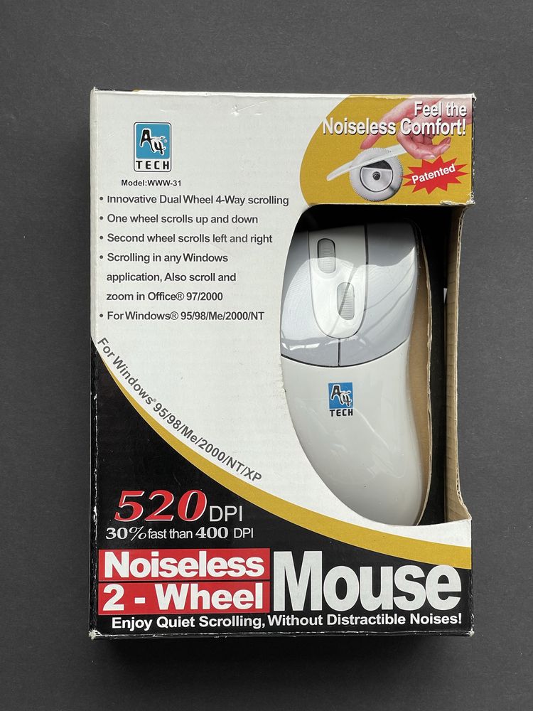 Nowa MYSZKA KULKOWA A4Tech 4D model WWW-31 520dpi