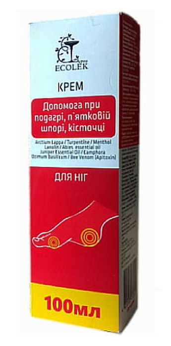 Krem do stóp przeciw podagrze ostrogom i haluksom 100ml Ekolek haluksy