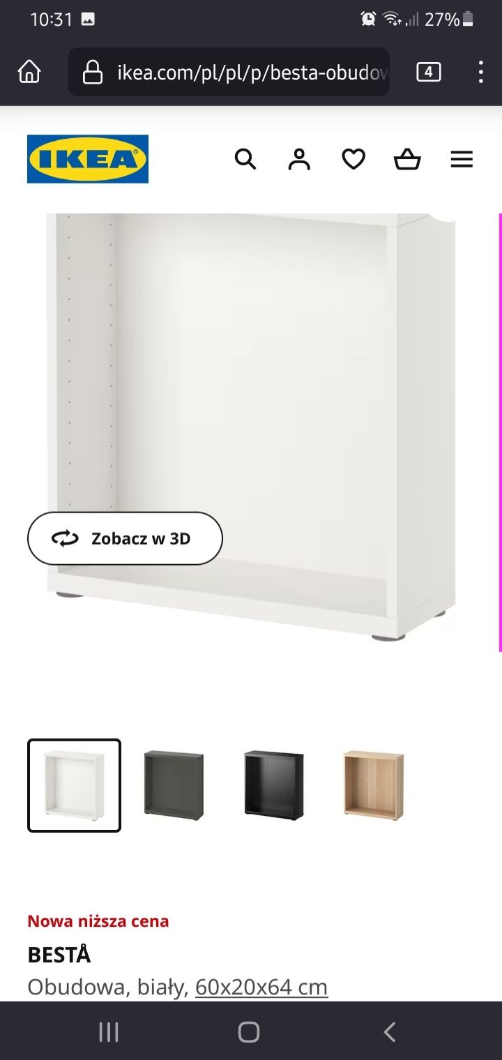 Ikea Besta szafka + front