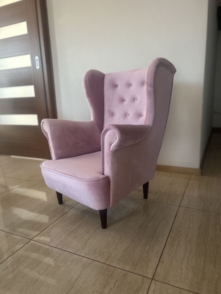 Fotel Mini Uszak dla dziecka mieciutka tkanina velvet