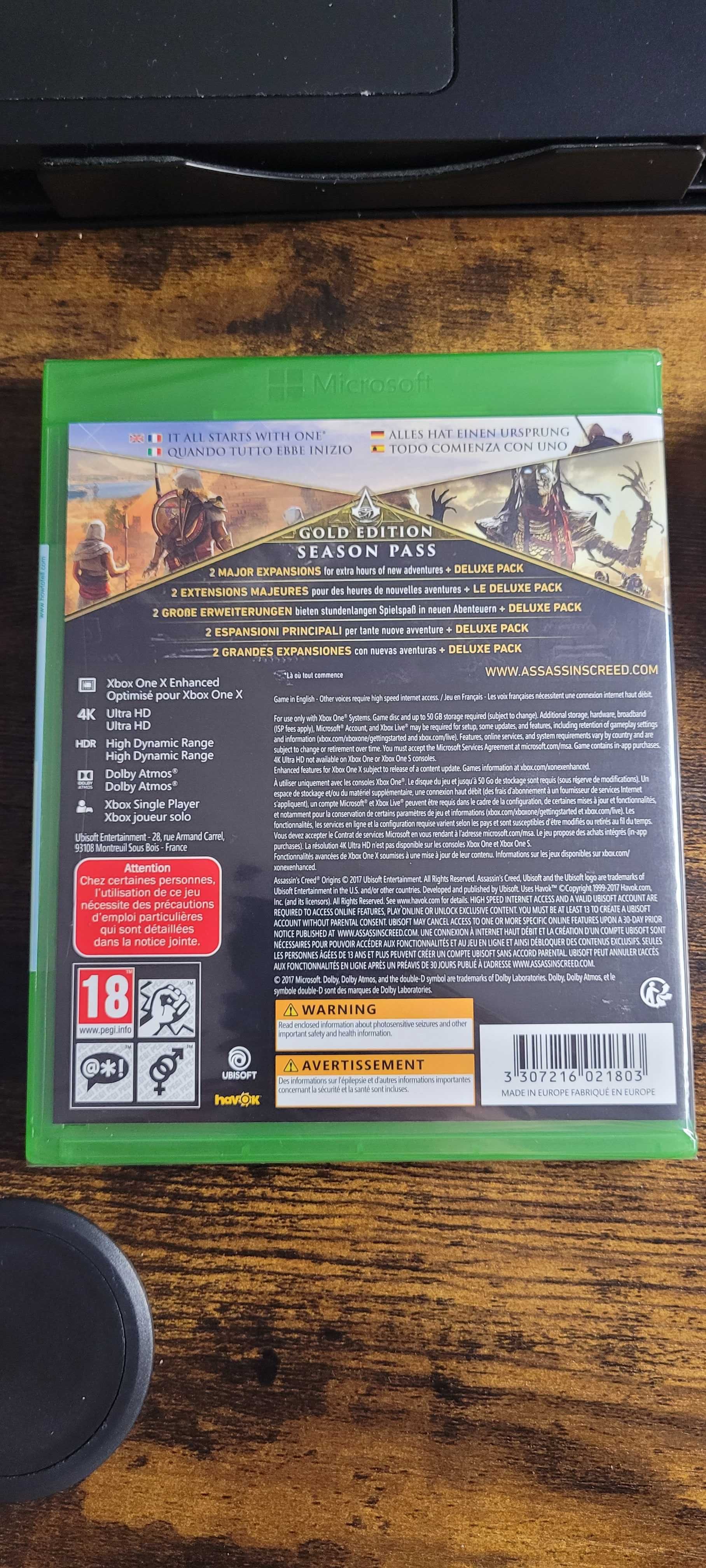 Assassin's Creed Origins Gold Editon PL Xbox One XOne XSX NOWA FOLIA