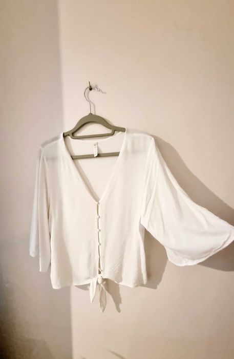 Bluzka, koszula ala boho styl biała
