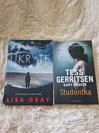 Książki Tess Gerritsen i Lisa Gray.