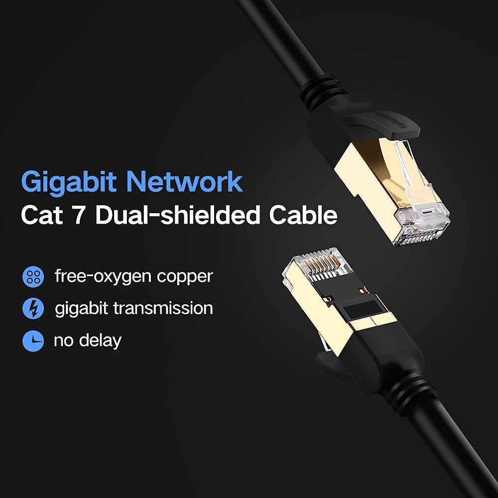 Кабель для роутера cat 7 Ugreen Ethernet патч-корд lan провод 1 - 15 м