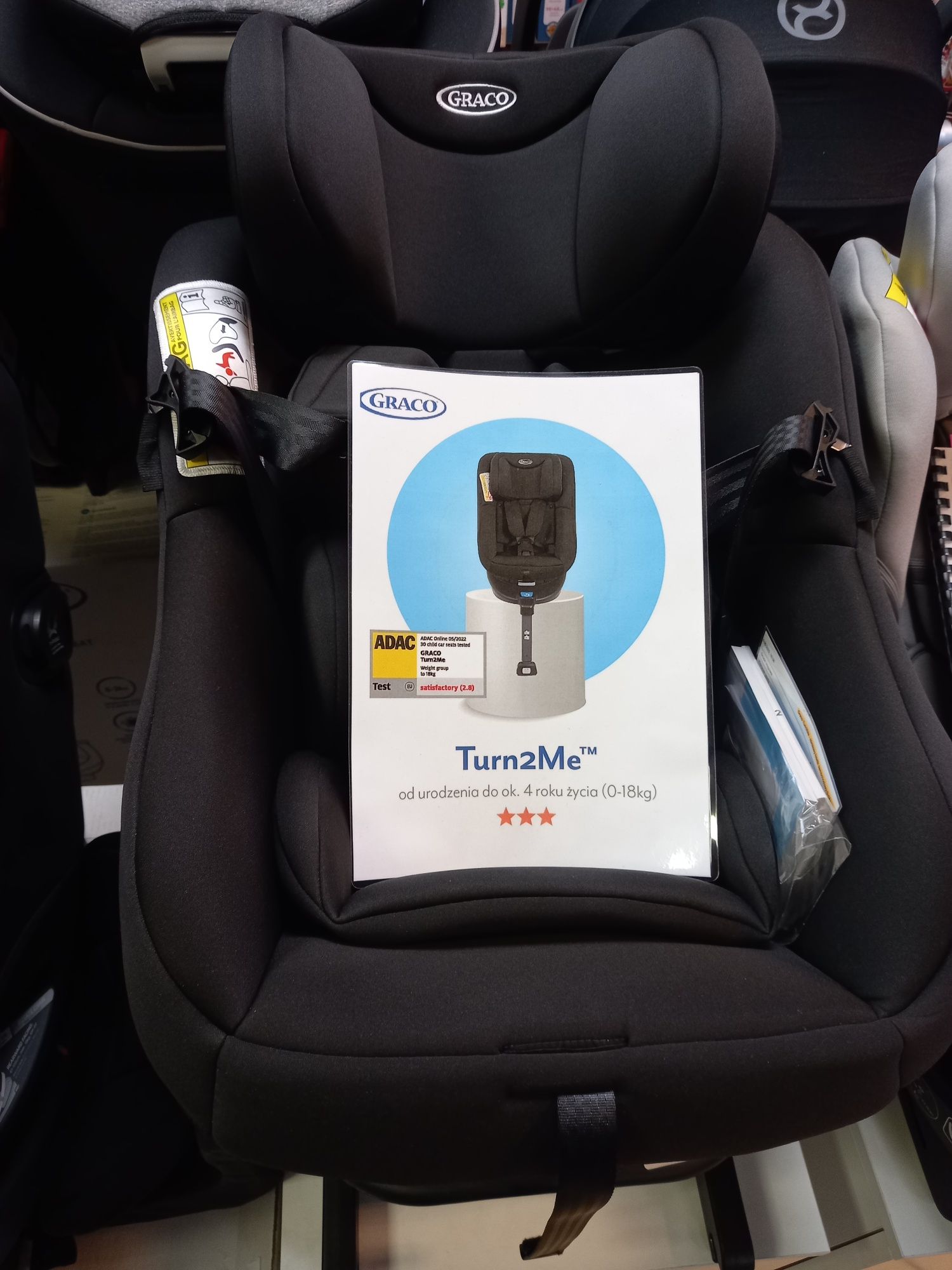Fotelik obrotowy z testami adac *** Oświęcim