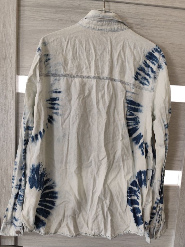 Koszula H&M a'la jeans bawełna jasnoniebieska roz. 36 damska