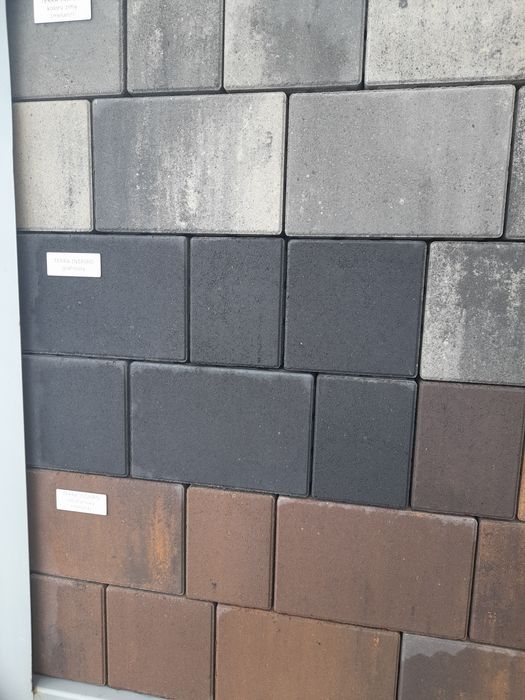 Kostka brukowa Terra Inspiro Szara Zima Grafit Melanz  płyty