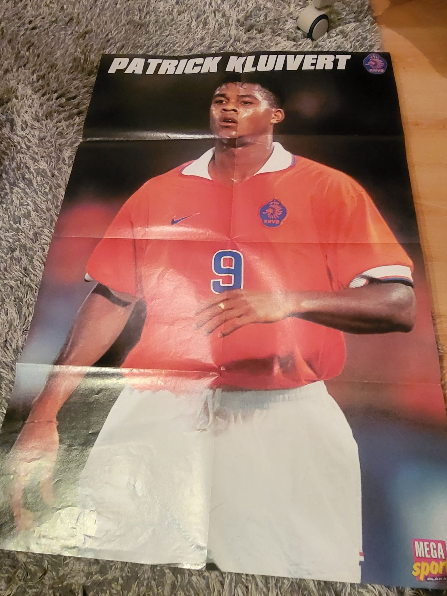 Duży plakat Ekstra klasa 98 , Patrick Kluivert  - Mega Sport .