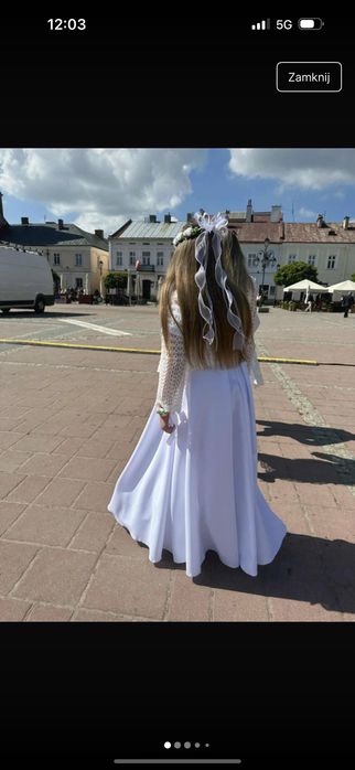 Sukienka komunijna plus dodatki