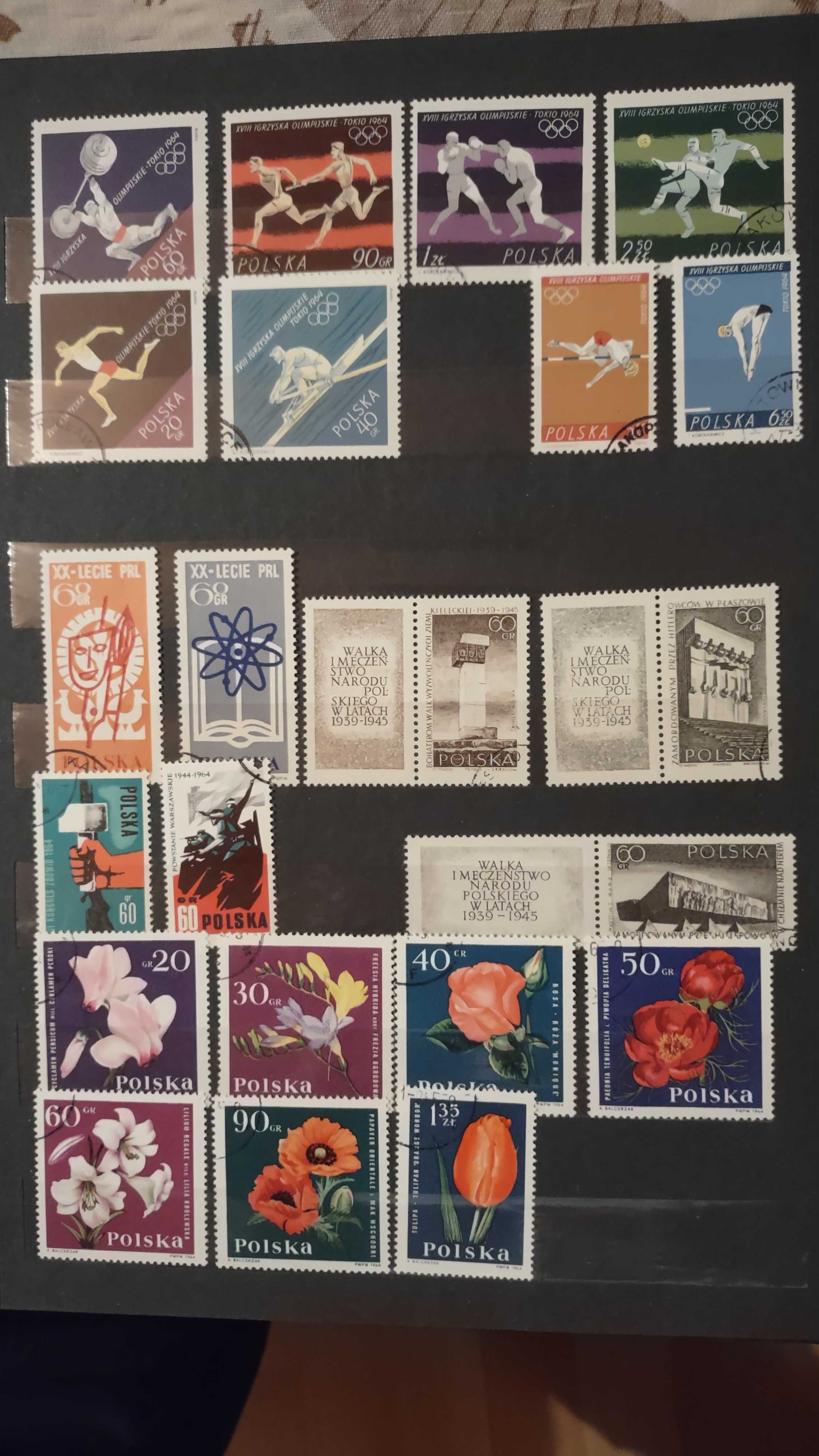 znaczki polskie 1964r.