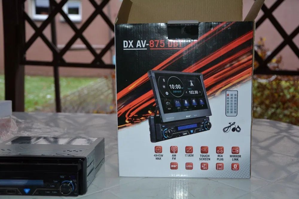 Autoradio DX PV-875BT BT USB SD AUX Ekran 7 wysuwany