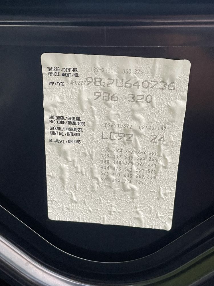 Porsche Boxster S manual