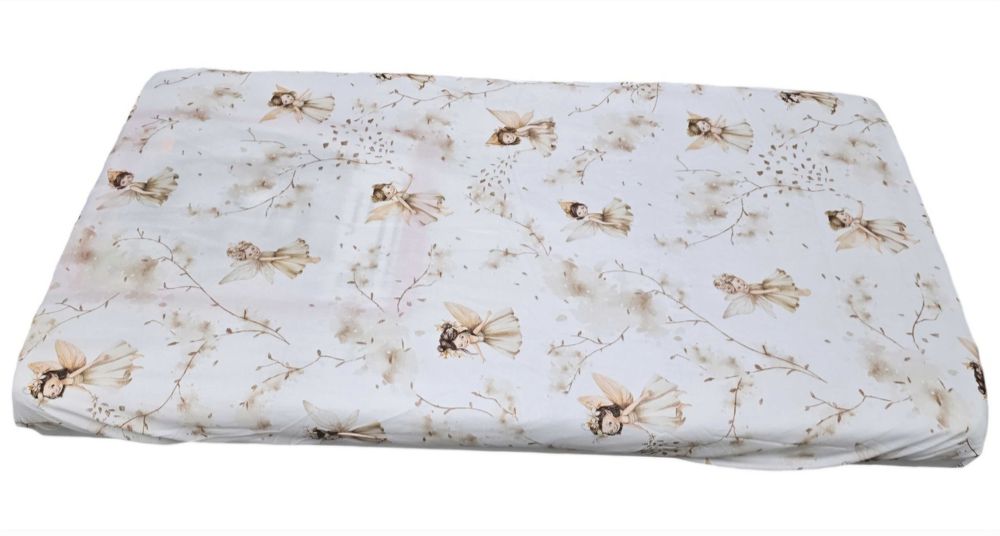 Prześcieradło KINDERKRAFT 47x82 neste up2, beżowe wróżki, wysyłka 24h