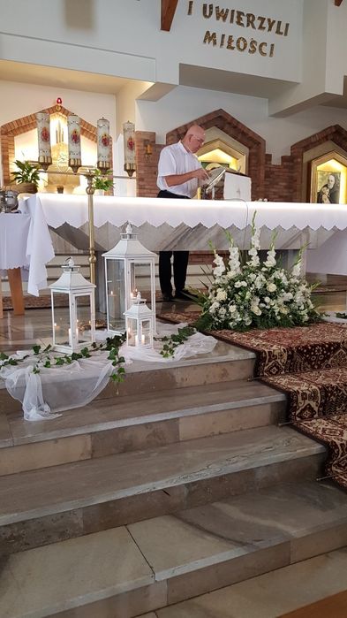 dekoracja kościoła ślub komunia sala weselna