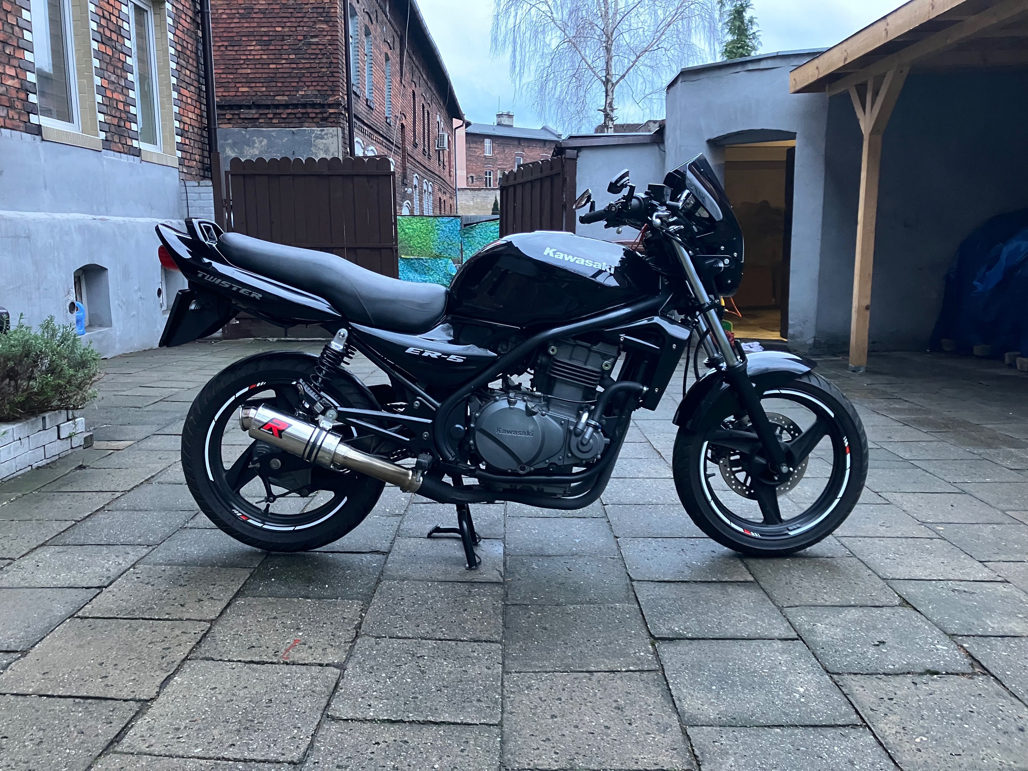 Kawasaki er5 er500 50km twister naked a2, na start i nie tylko