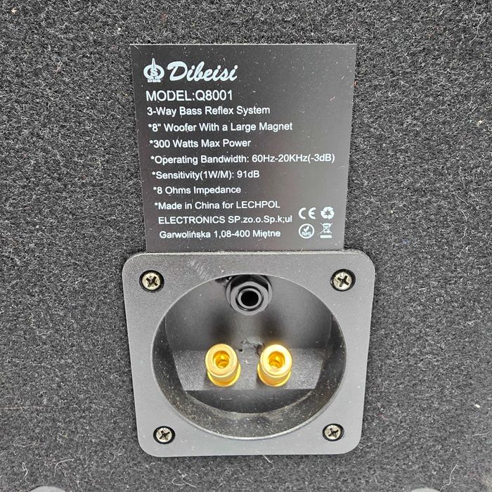 Kolumny Estradowe Trójdrożne DIBEISI Q8001 2szt. 300W 8Ohm