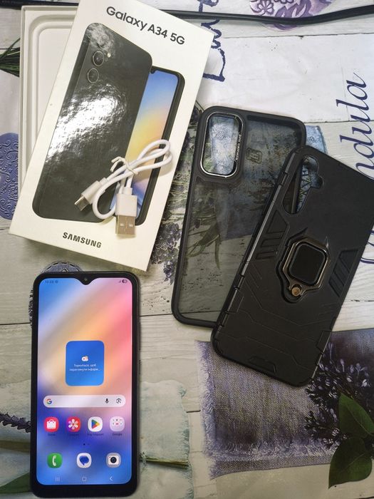 Телефон Samsung A34 5G 8\256 чорний