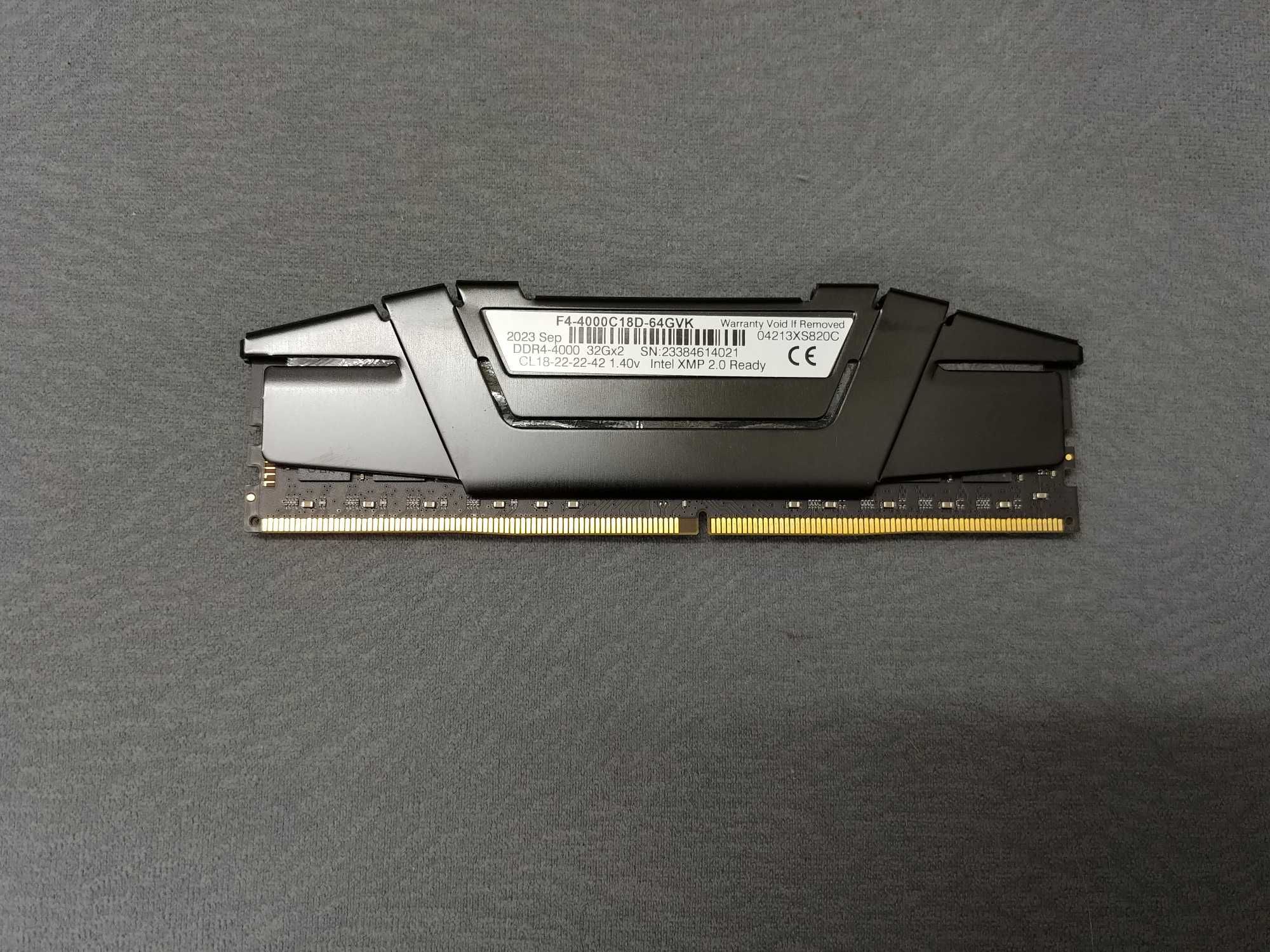 Память DDR4 G.SKILL Ripjaws V 4000MHz 64GB Kit 2x32GB (гарантия)