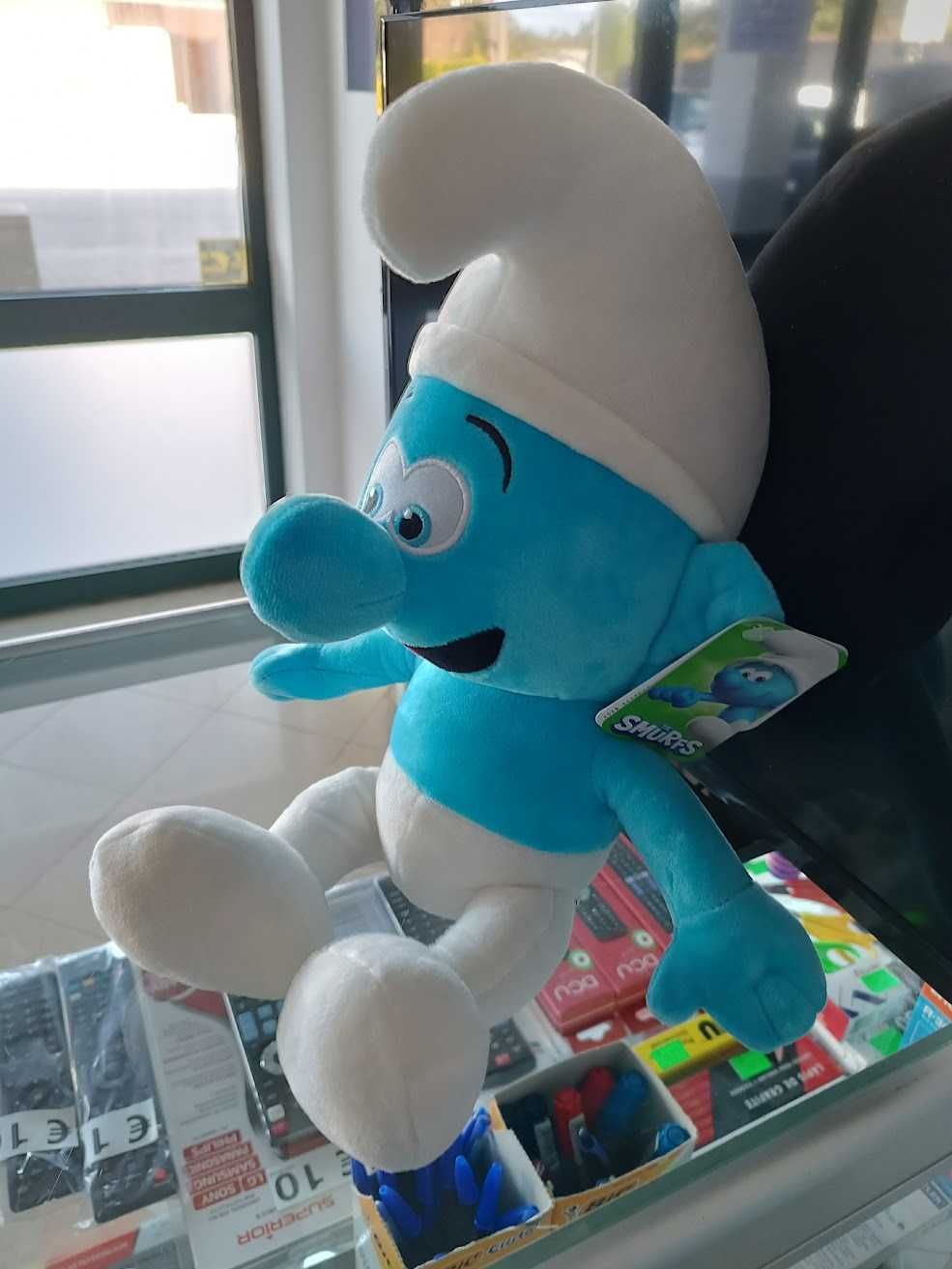 Novidade:Peluche Smurfs Smurf Azul 42cm