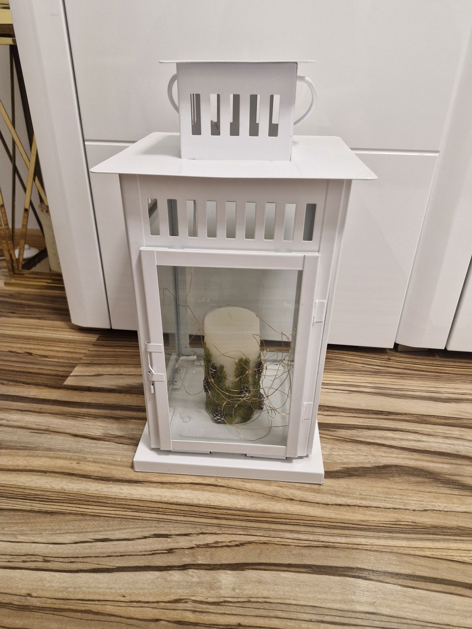 Lampion Ikea biały