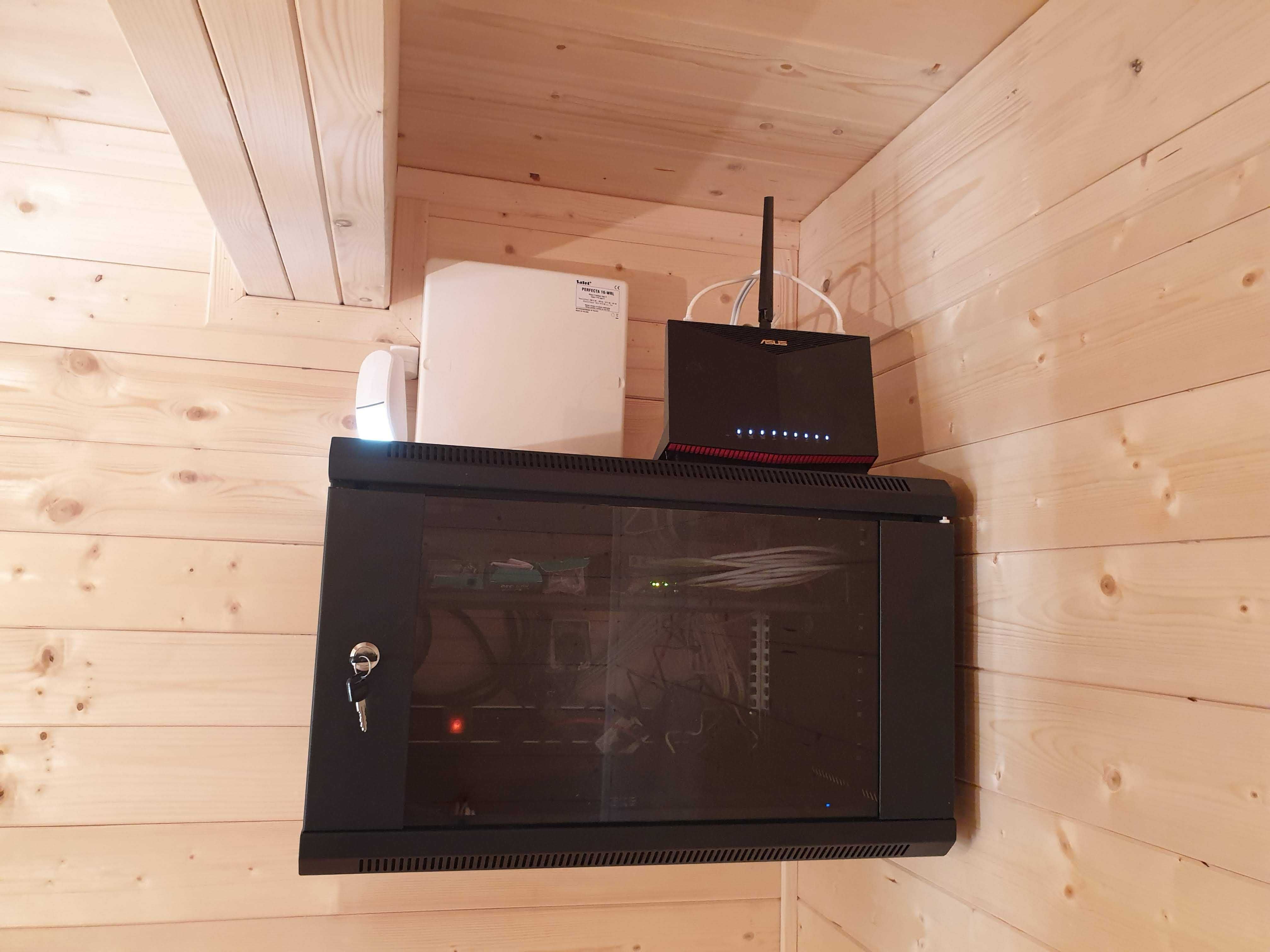 Instalacje: elektryk, hydraulik, monitoring, alarm, sięć LAN, internet