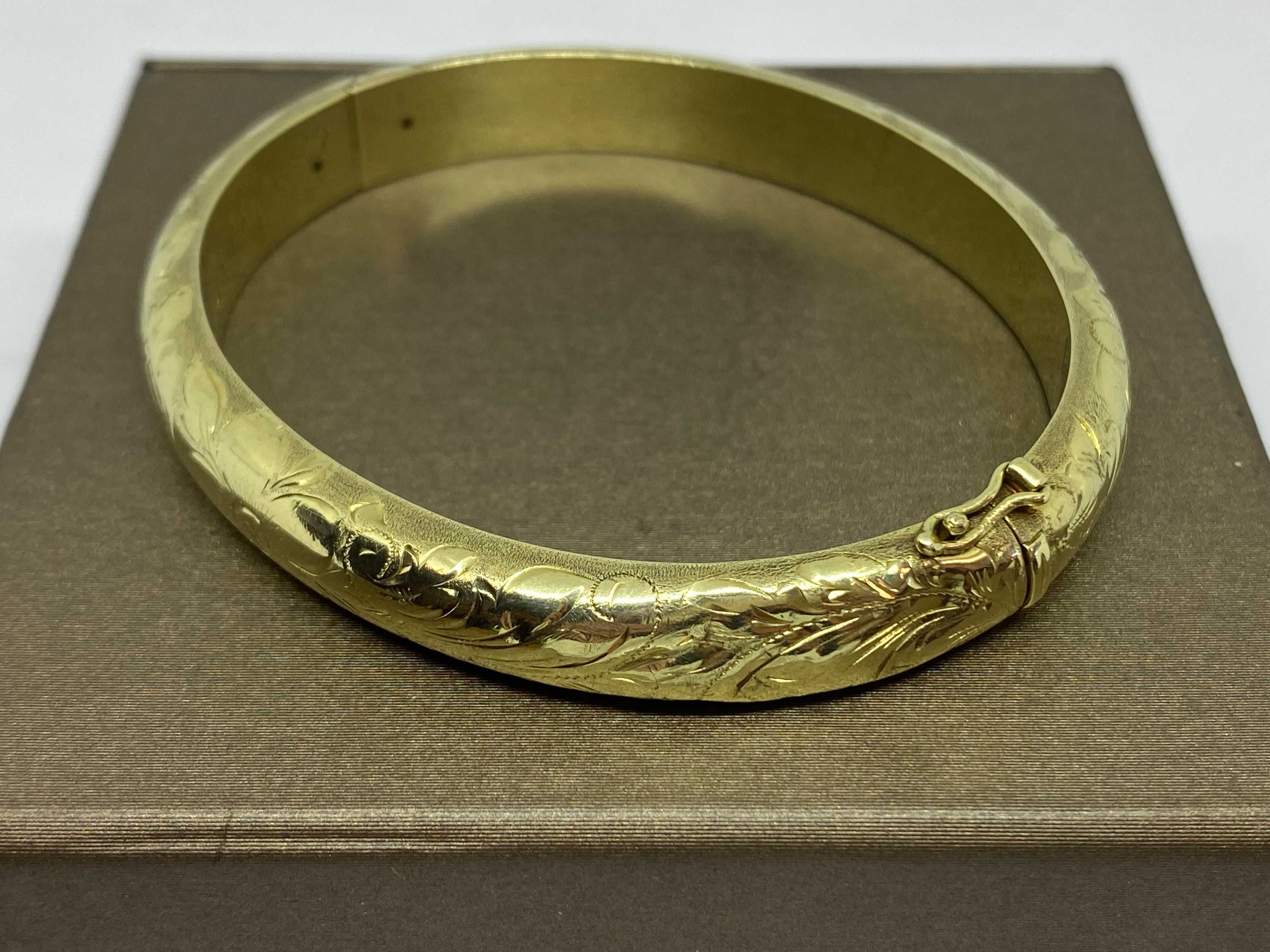 Piękna złota bransoleta 585