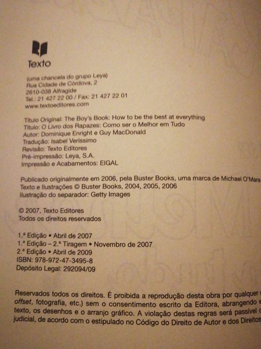 O livro dos Rapazes   Como ser o melhor em tudo