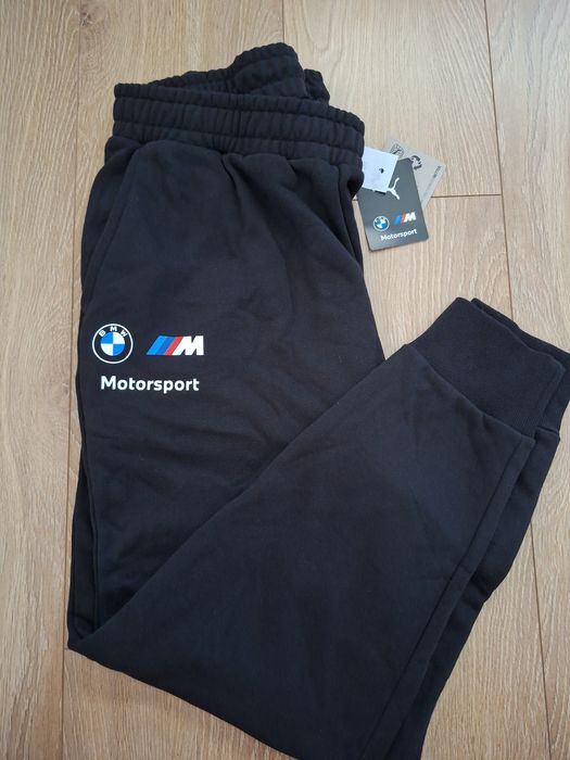 Spodnie dresowe męskie Puma motorsport BMW, rozmiar XL, czarne