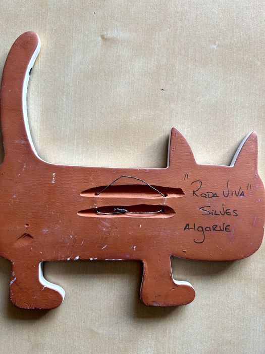 Quadros em cerâmica de gatos