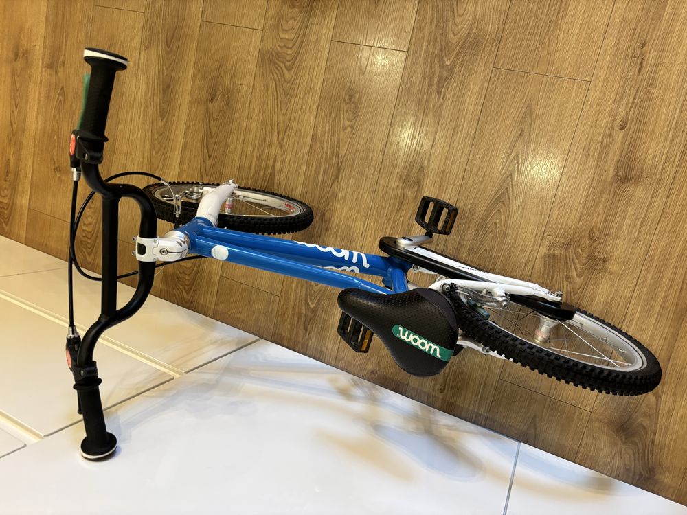 Rower Woom 3 niebieski z nóżką