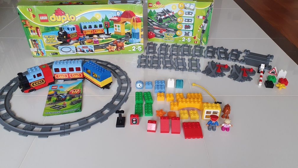 Lego duplo 10506 i 10507 mój pierwszy pociąg dwa zestawy + extra wagon