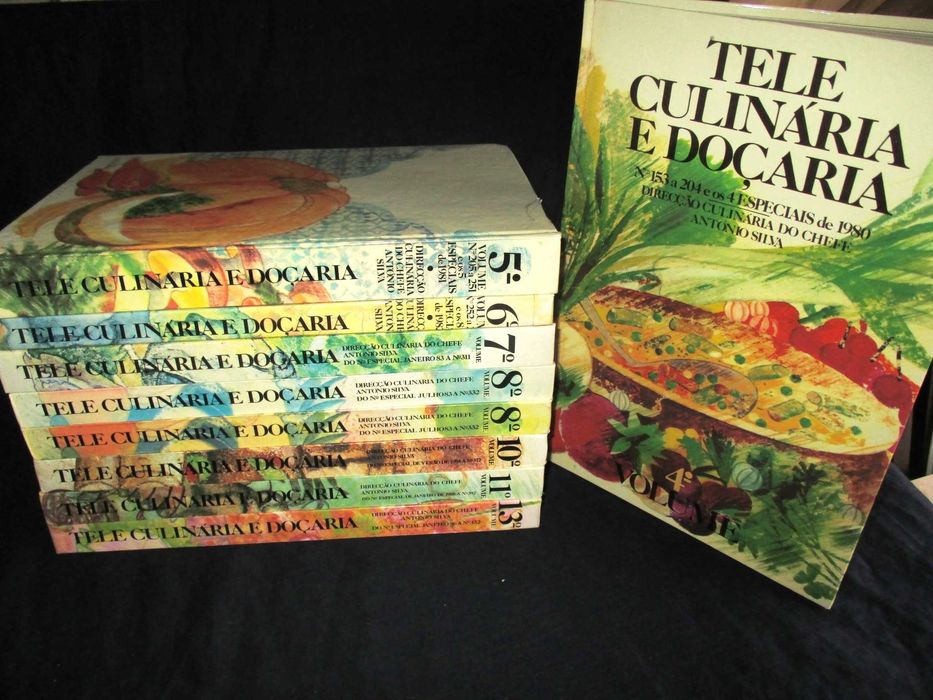 Livros TeleCulinária e Doçaria Chefe Silva Tele Culinária