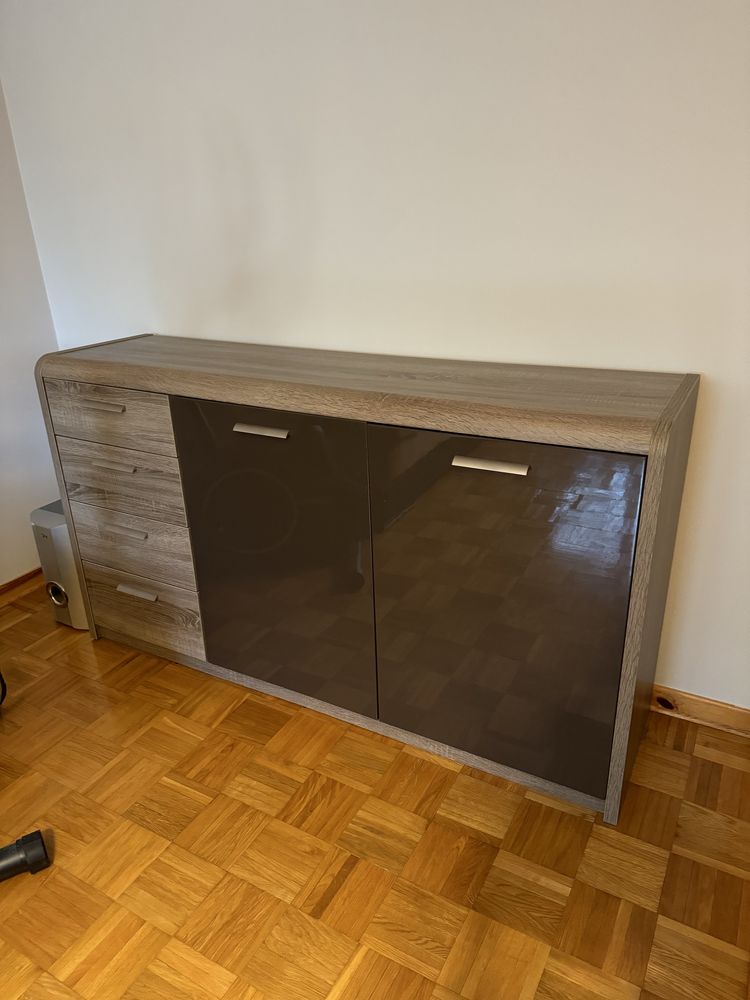 Zestaw mebli do pokoju salonu jak nowy, 6 elementów
