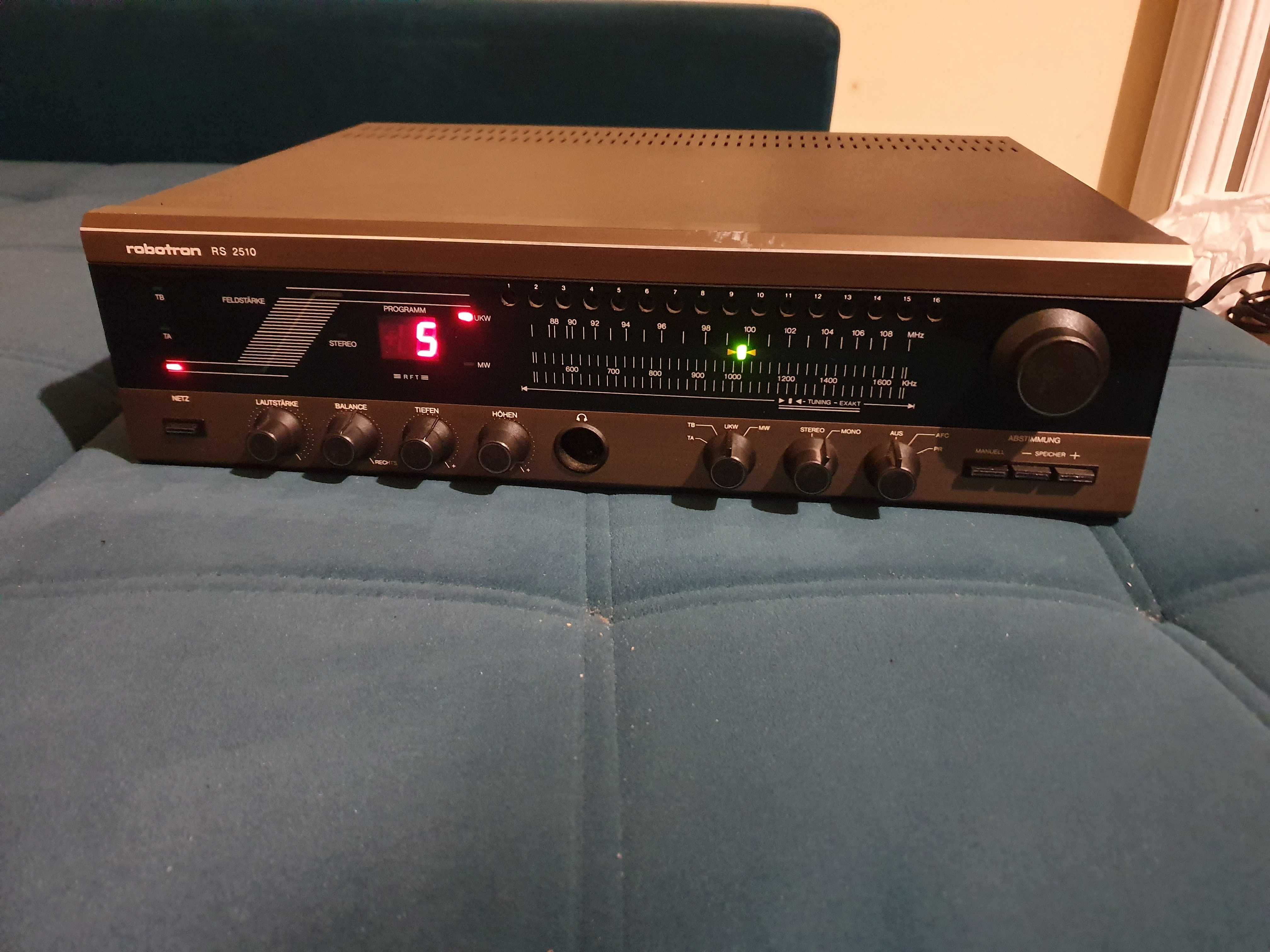 Amplituner RFT robotron RS 2510 DDR radio wzmacniacz