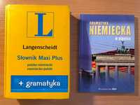 Słownik Maxi Plus polsko-niemiecki, niemiecko-polski + gramatyka